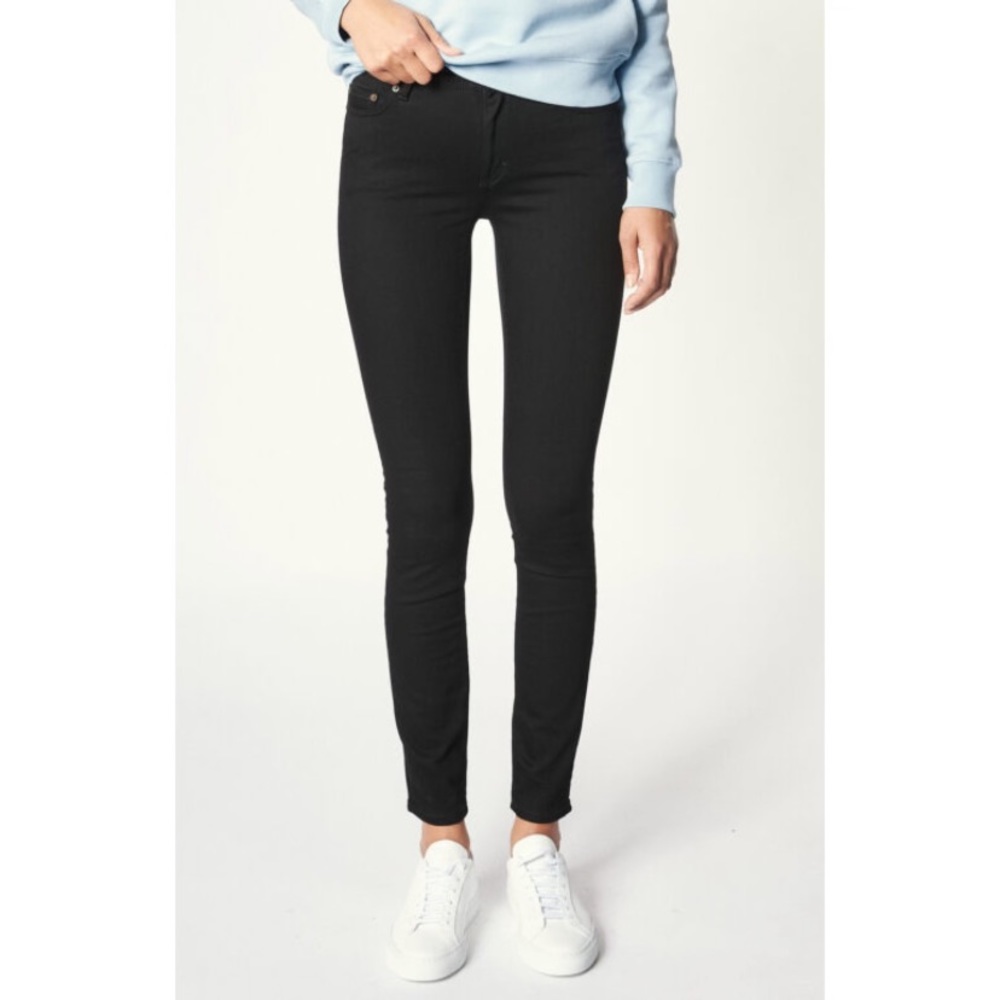 Acne Studios -Skin 5 Silver Blue Denim Jeans in Black